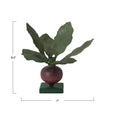 Toleware Beet-Shaped Candleholder
