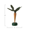 Toleware Carrot-Shaped Candleholder