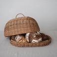 Hand-Woven Rattan Tray & Cloche