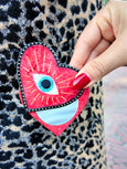 Lucky Eye Heart Compact Mirror