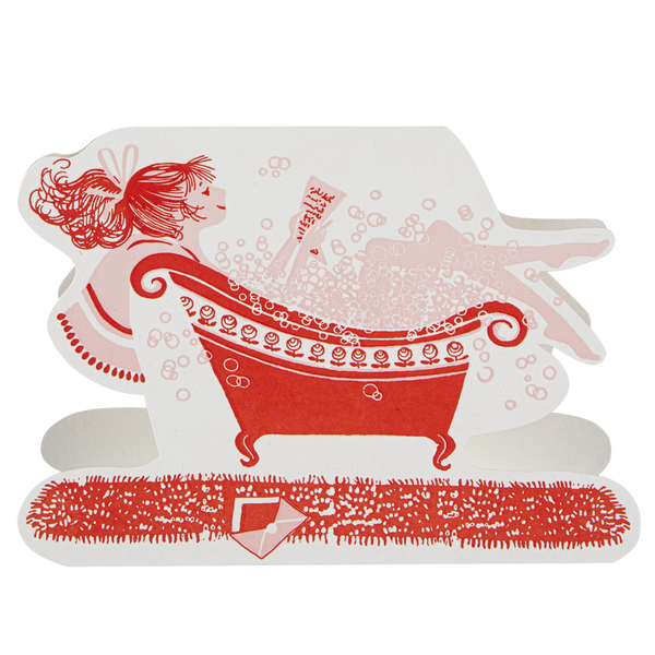 Lady in the Bath Card