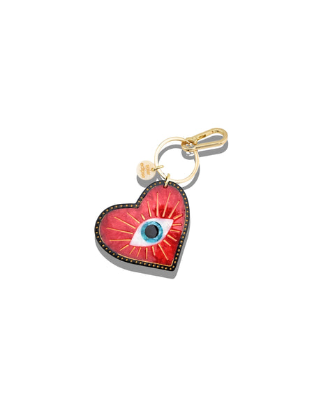 Lucky Eye Heart Bag Charm & Keychain