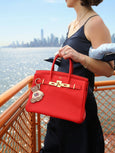 Americana Teddy Bear Bag Charm & Keychain