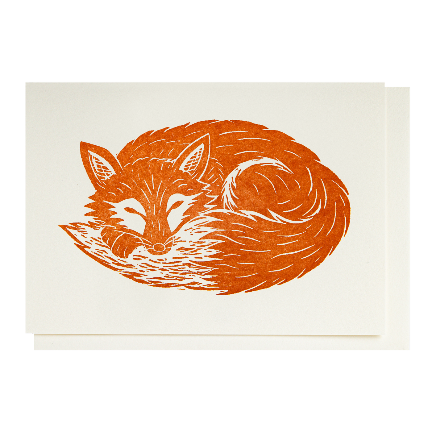 Sleeping Fox Notecard
