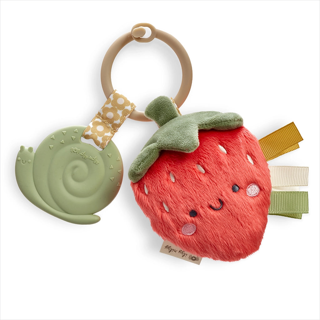 Itzy Pal Strawberry Plush & Teether