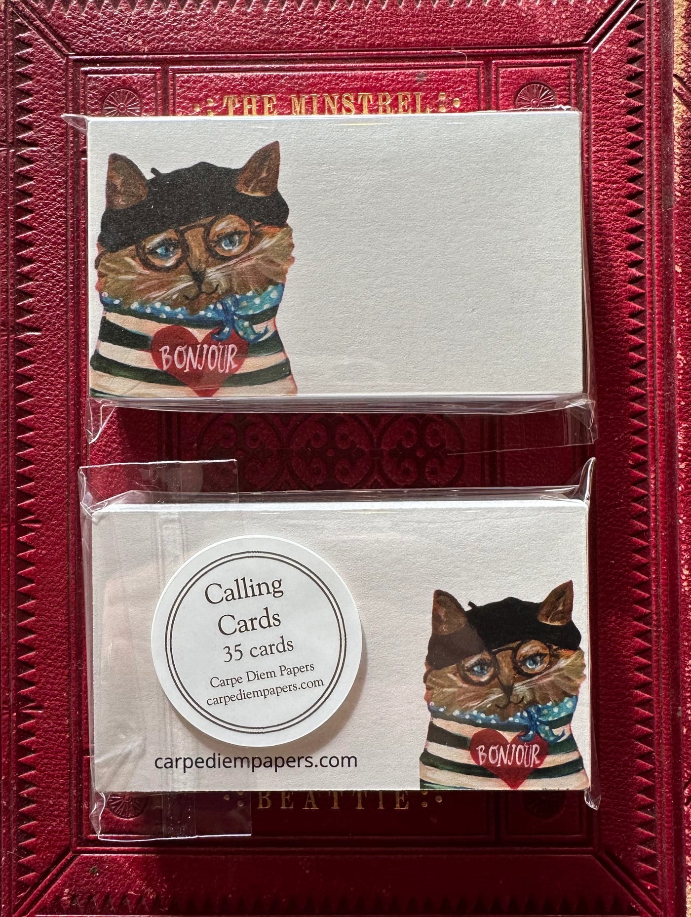 Bonjour Chat Calling Cards