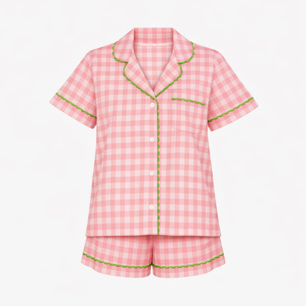 Classic Gingham Check Short Pajamas