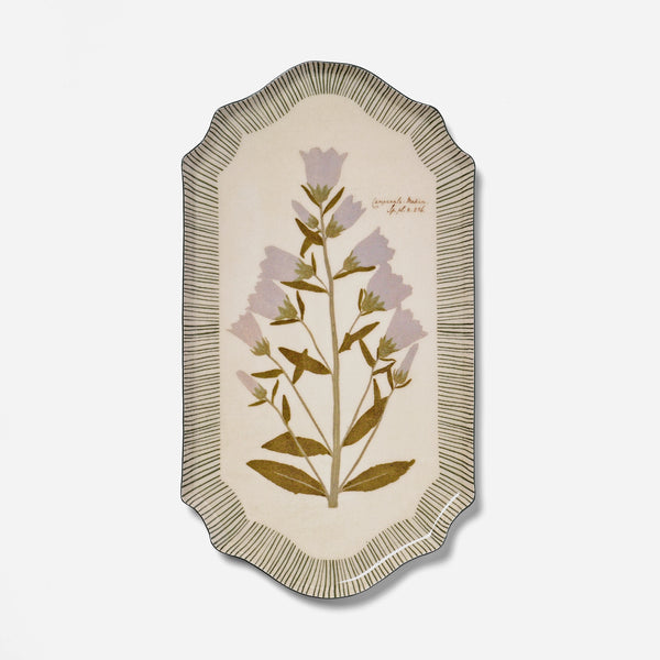 Campanula Bellflower Enamel Tray