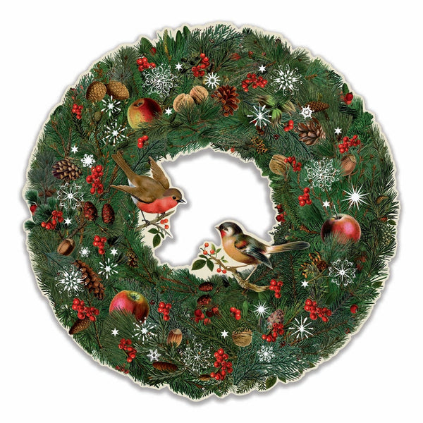 Winter Birds & Berries Wreath Advent Calendar