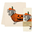 Halloween Dachshund Tea Towel