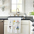 Garden Flowers Tea Towel