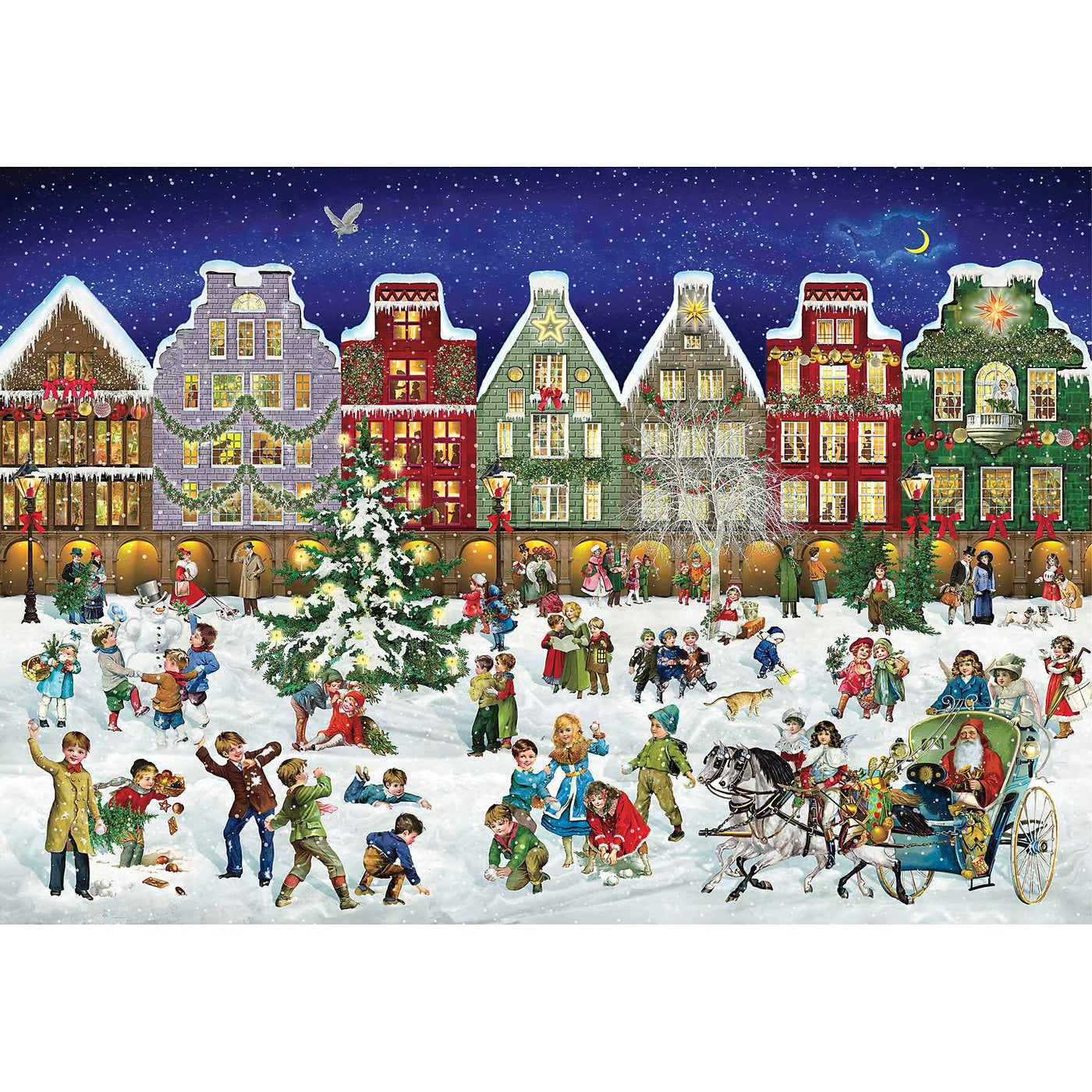 Winter Evening in the Town Advent Calendar Puzzle