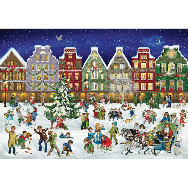 Winter Evening in the Town Advent Calendar Puzzle