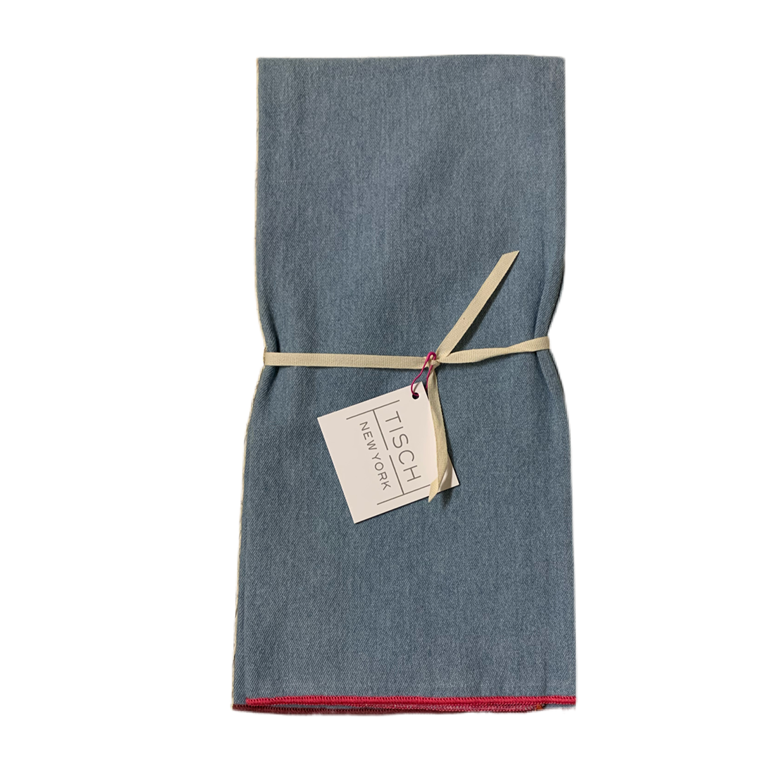 Pink Chambray Tea Towel