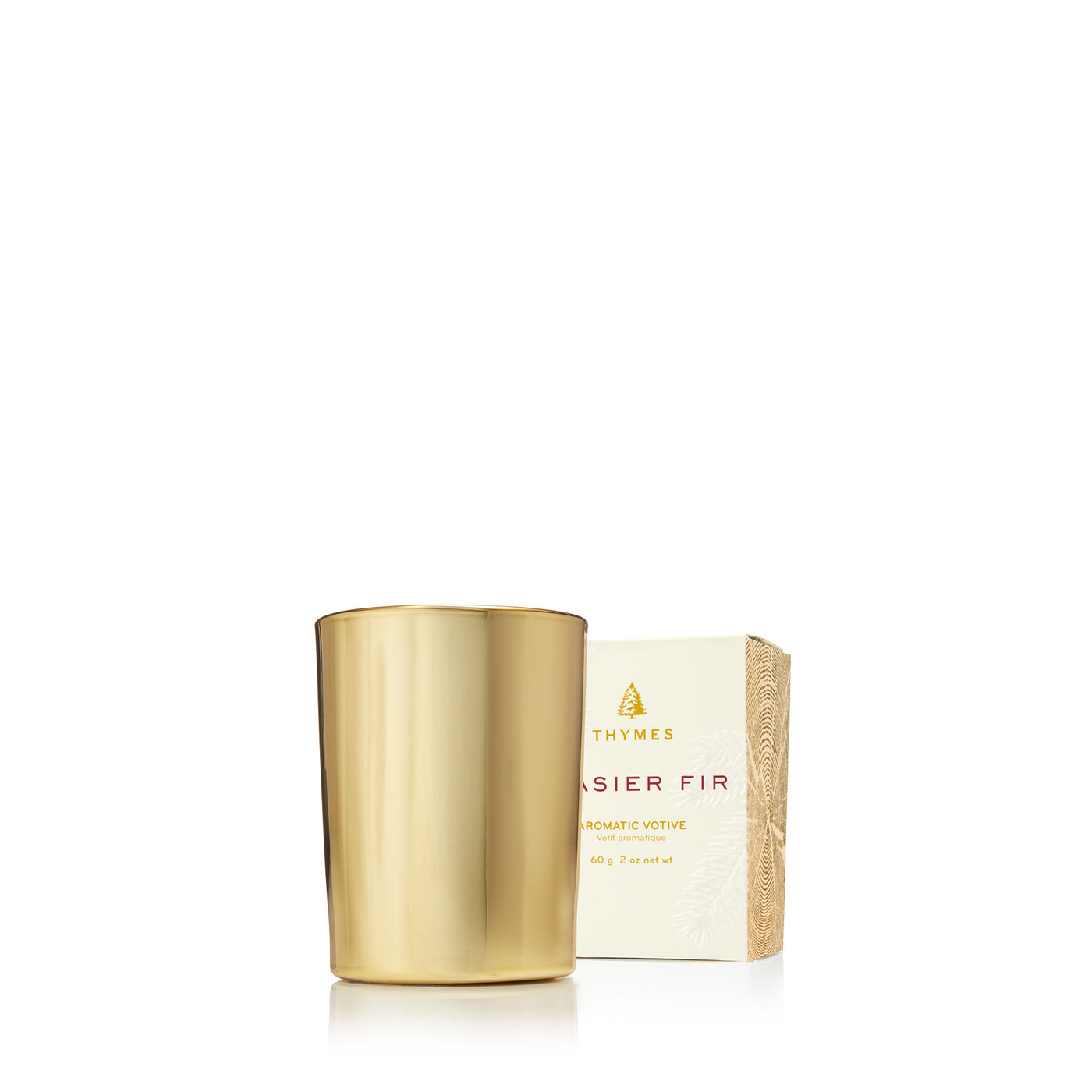 Frasier Fir Gold Votive Candle