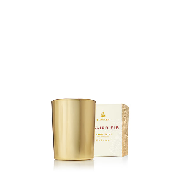 Frasier Fir Gold Votive Candle