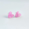 Acrylic Heart Studs