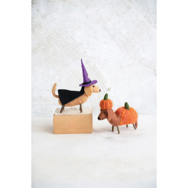 Wool Felt Halloween Dog