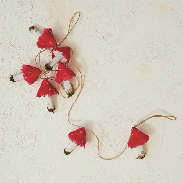 Feather Mushroom Garland