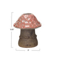 Stoneware Mushroom Taper Candleholder