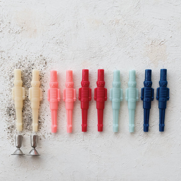 Nutcracker Taper Candle Set