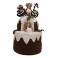 Felt Cake with Gingerbread Cookies & Mice