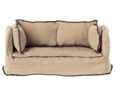 Upholstered Tan Sofa