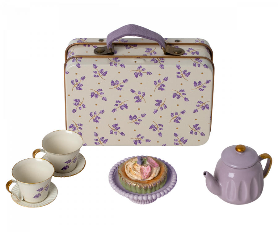 Afternoon Treat in Lavender Suitcase