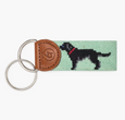 Black Lab Needlepoint Keychain