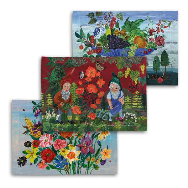 Magic Garden Linen Table Mat Set