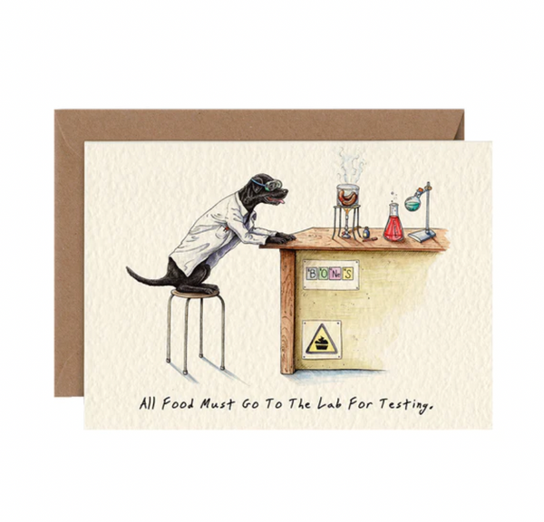 All Food Must Go the the Lab Card