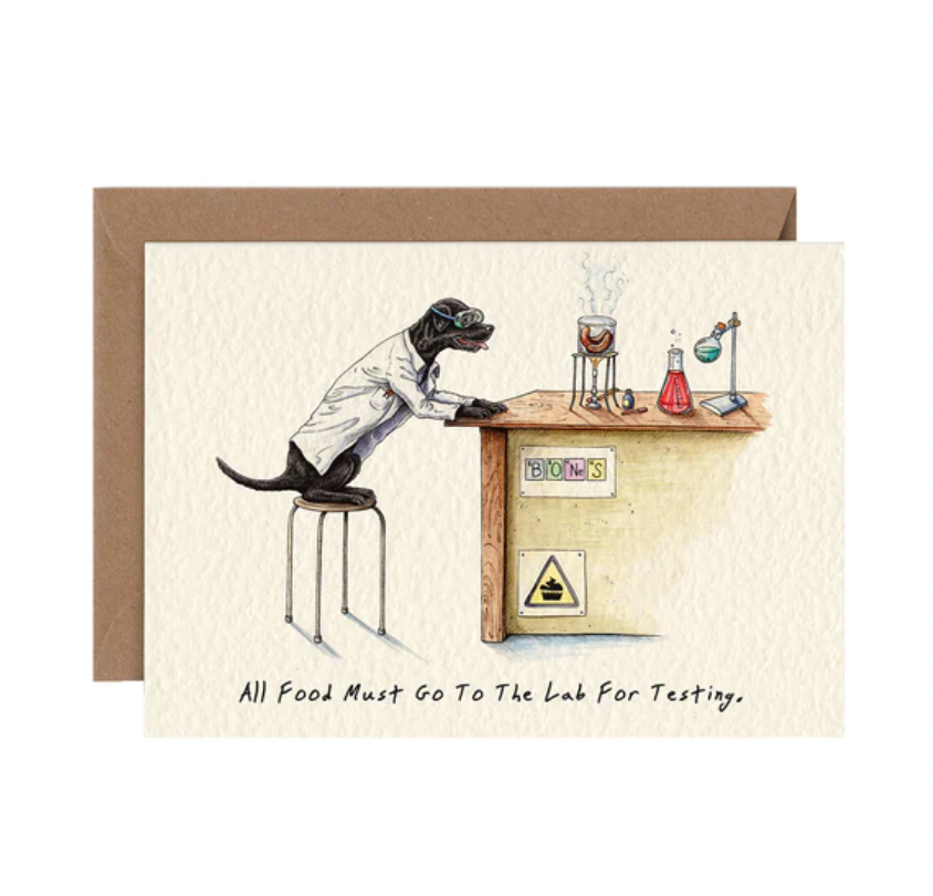 All Food Must Go the the Lab Card