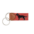 Black Lab Needlepoint Keychain