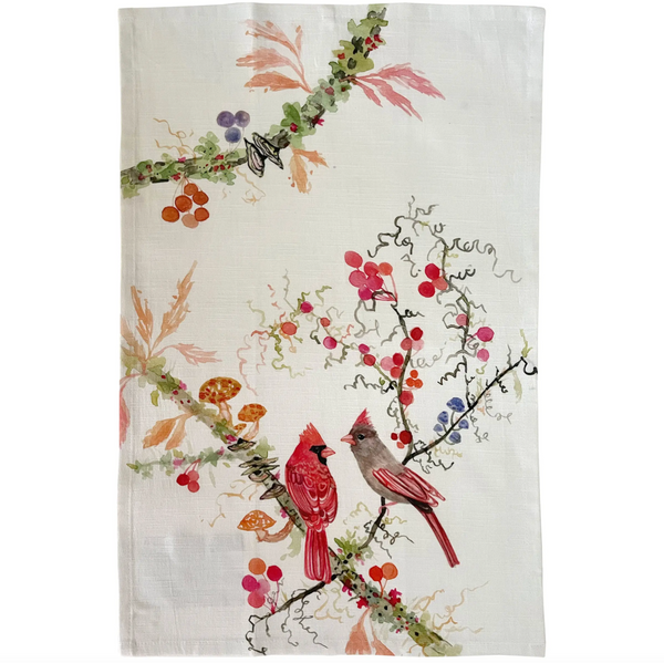 Cardinals Tea Towel