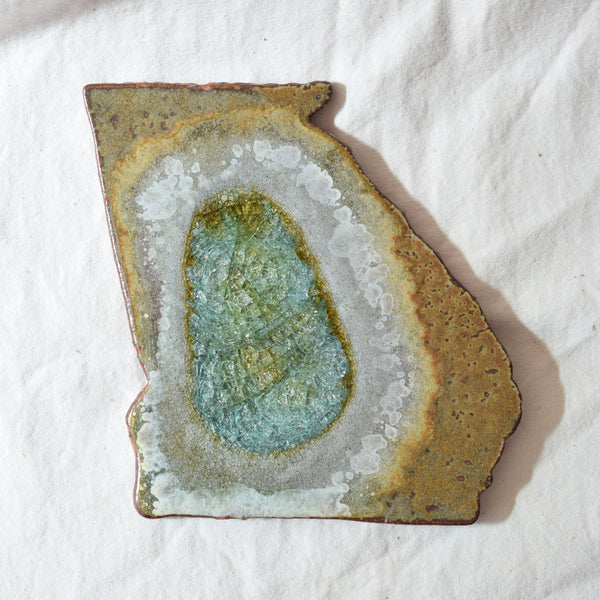Geode Crackle Georgia Trivet