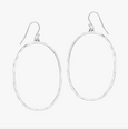 Hammered Oval Wire Earring