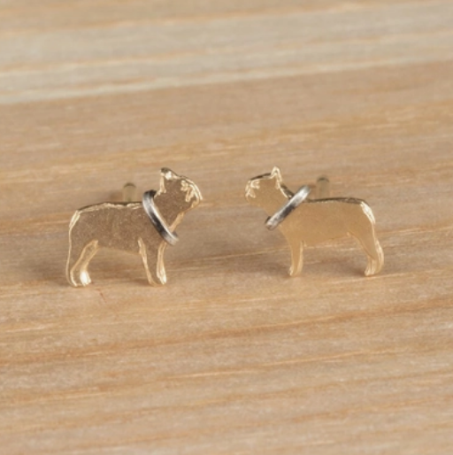 French Bulldog Stud Earrings
