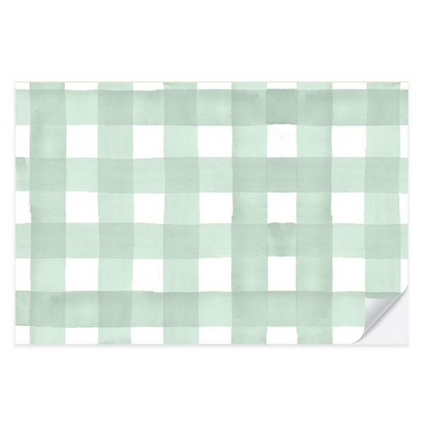 Green Gingham Placemats