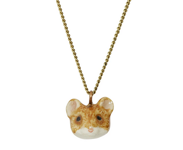 Porcelain Mouse Necklace