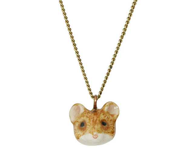 Porcelain Mouse Necklace