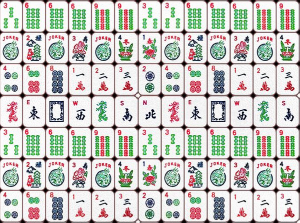 Colorful Mahjong Placemat