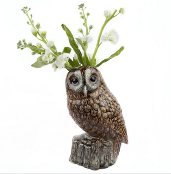 Tawny Owl Vase