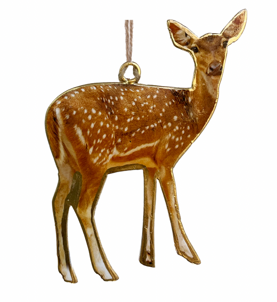Fawn Metal Ornament