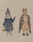 Halloween Cat and Dog Tea Towel