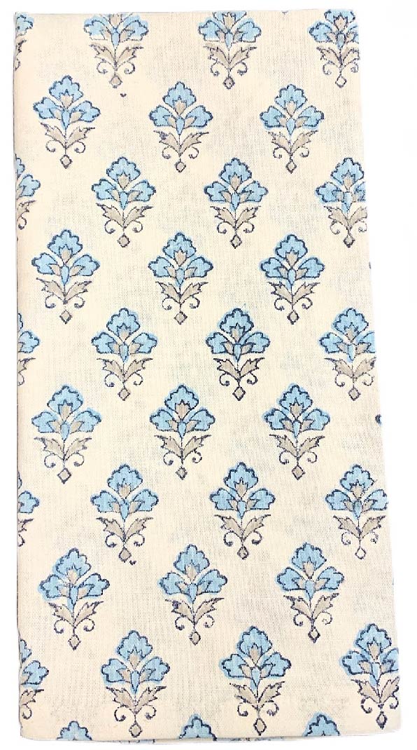 Wispy Blue Flower napkins s/6