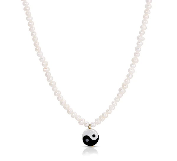 Yin Yang Pearl Necklace