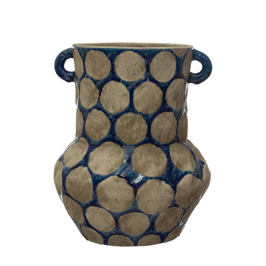 Terra-cotta Dot Vase with Handles